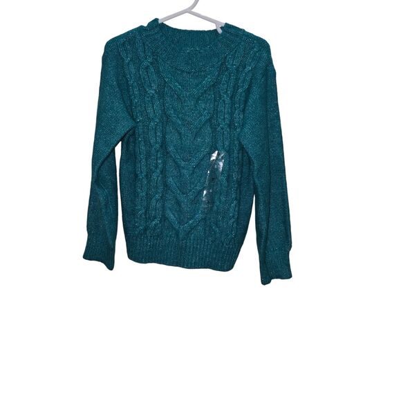 Epic Threads Girls Cable Knit Sweater Teal Size 6 NWT - Picture 4 of 8